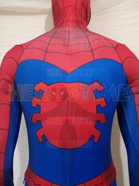 Tuta Cosplay Spider-Man Serie Animata TAS 1994 - Fatta A Mano, Taglia Personalizzata